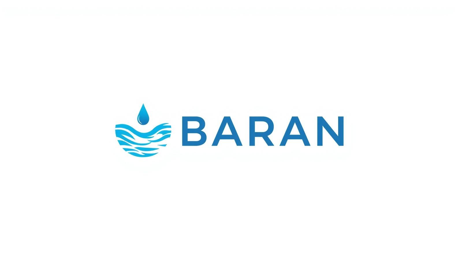 create a logo Baran for water pump, Baran means rain.jpg